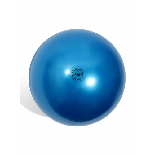 Мяч для художественной гимнастики Металлик, диаметр 19см, цвет синий