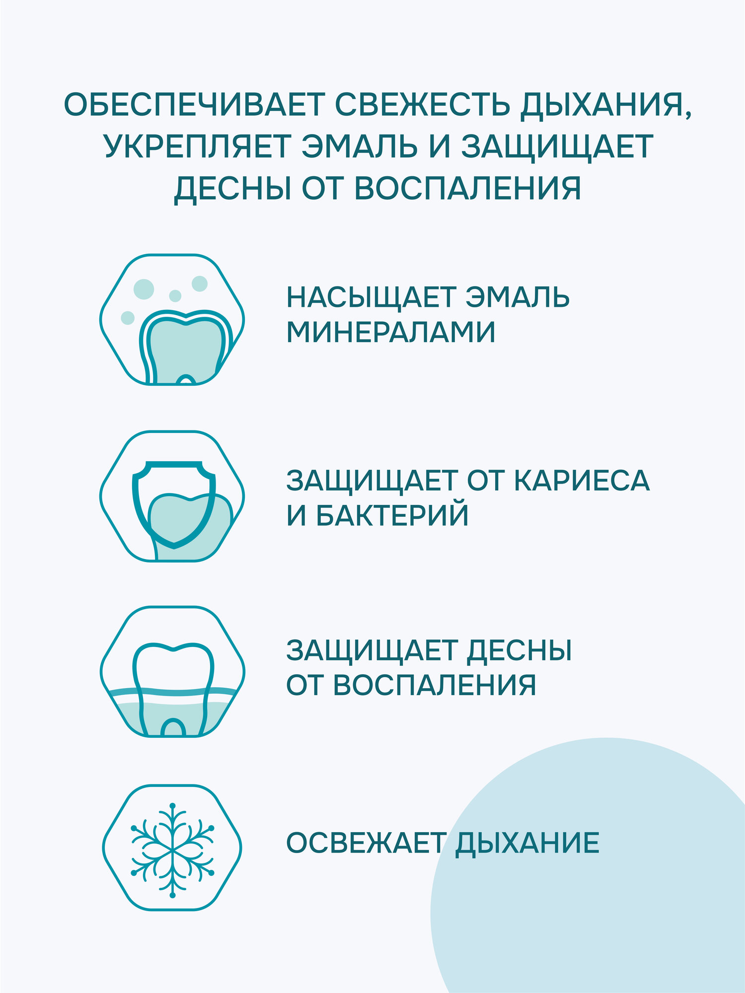Ополаскиватель R.O.C.S. Активный кальций, 400 мл — фото 1