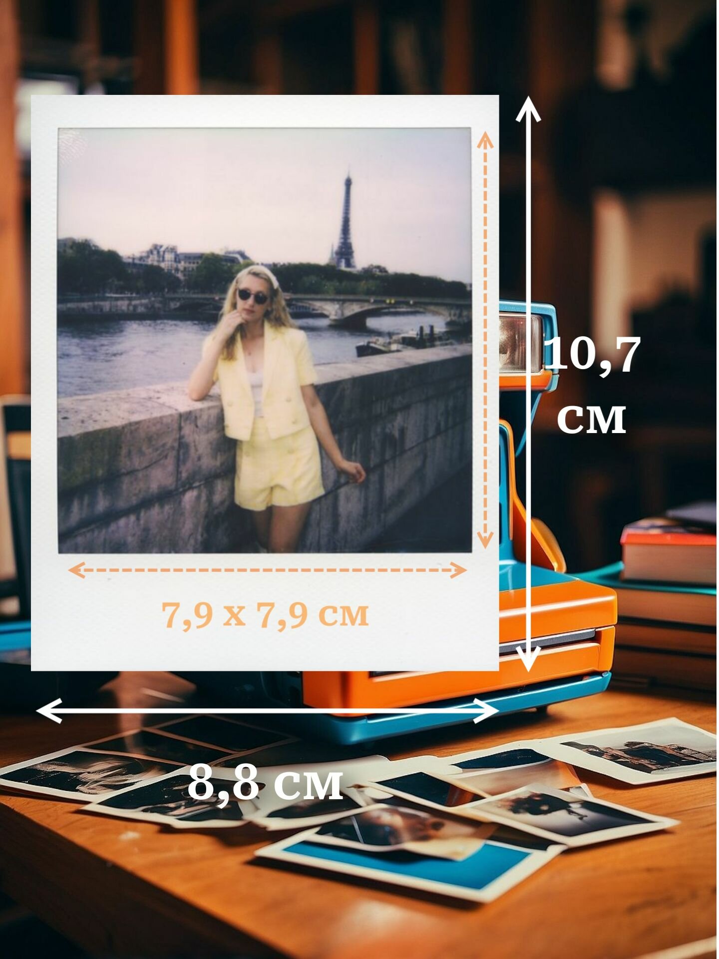 Цветная кассета для Полароид (Polaroid Color 600/636), 8 снимков — фото 1