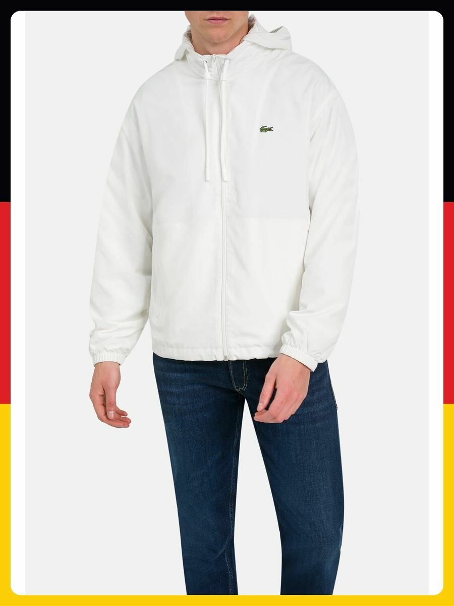 Толстовка спортивная LACOSTE, размер 58, , белый