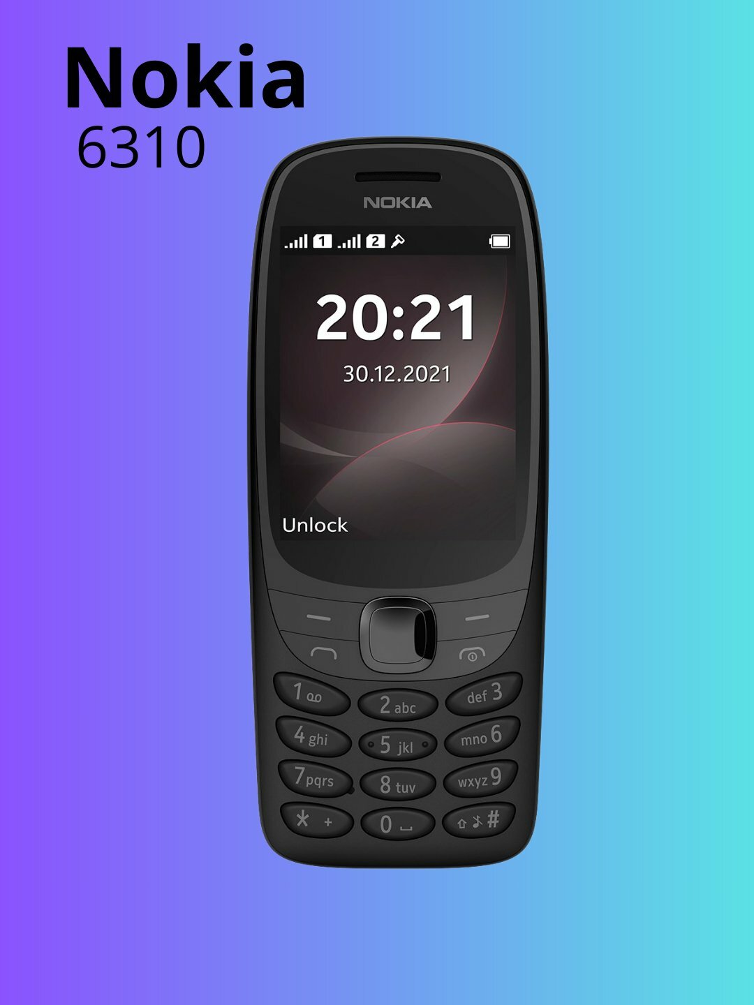 Телефон MAXISCOO Fit Nokia 6310 , NFC, Wi-Fi, Bluetooth, камера 0.3 Мп — фото 1