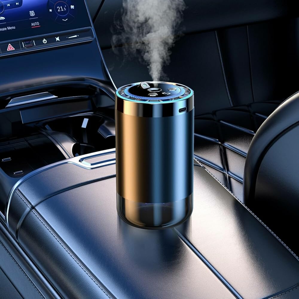 Автомобильный ароматизатор-увлажнитель, LED-дисплей, водяной фильтр, для автомобиля и дома