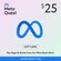 Подарочный код 25$ Meta Quest (Oculus) (регион: США) карта оплаты...
