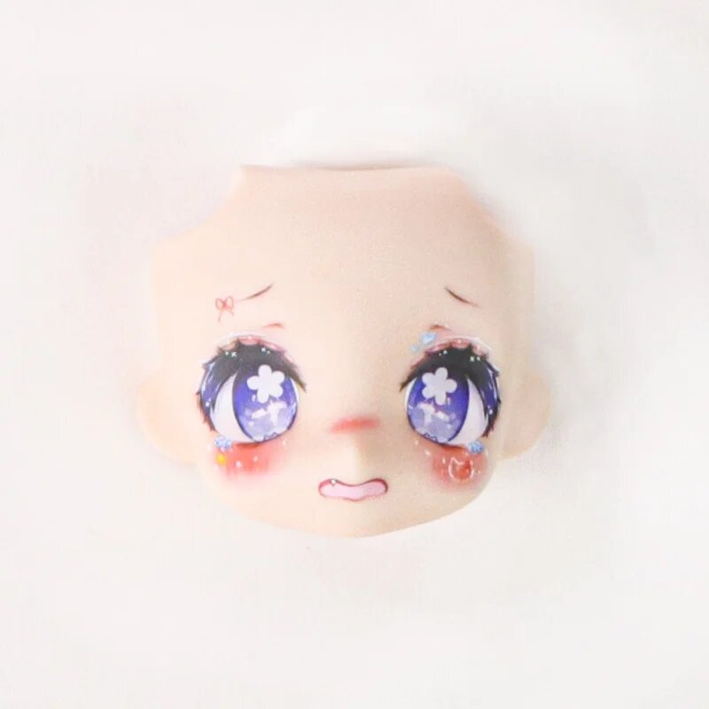 OB11 Лицо куклы 1/12 BJD Лицо куклы с 3D аниме-наклейкой Глаза Симпатичные сменные лица для GSC Голова DIY Аксессуары для девочки Подарок Детская игрушка