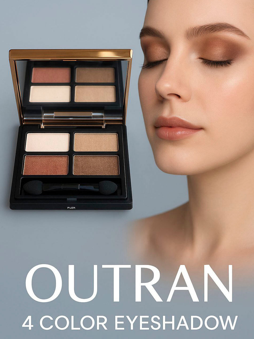 Тени для век Savdo, трехмерные, шиммерные, гипоаллергенные, 8 г — фото 1