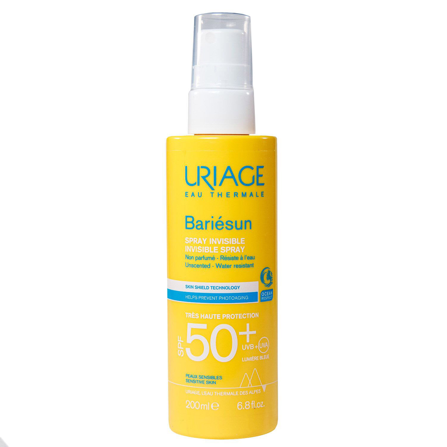 Спрей URIAGE без ароматизаторов Invisible Spray Unscented SPF 50+, 200 мл