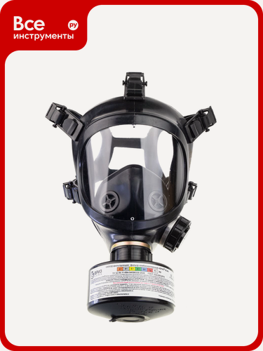 Изображение товара Фильтрующий противогаз бриз гражданский 3306 A1В1E1K1SXHgP3RD с маской БРИЗ-4301М, подмасочник Б, защиты органов дыхания