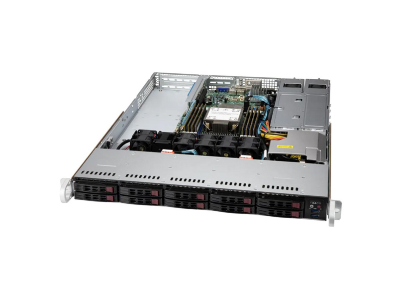Платформа системного блока SYS-110P-WR, Single Socket P+ (LGA-4189) 3rd Gen Intel® Xeon® Scalable processors, Up to 270W TDP 8 DIMMs, Supports 3DS DDR4-3200, RDIMM/LRDIMM/Intel® DCPMM, 2 PCI-E 4.0 x16 (FHFL) slots, 1 PCI-E 4.0 x16 (LP) slot