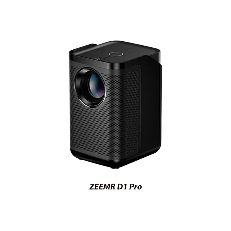 ZEEMR D1 Pro Мини-домашний проектор Full HD Android Портативный проектор 1080P 5G WIFI Поддержка HDR10 4K 380 ANSI Динамик для видеоигр, Black