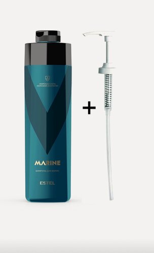 Изображение товара Мужской шампунь ALPHA MARINE для очищения и свежести кожи головы, с морской солью и коллагеном, 1000 мл с дозатором.