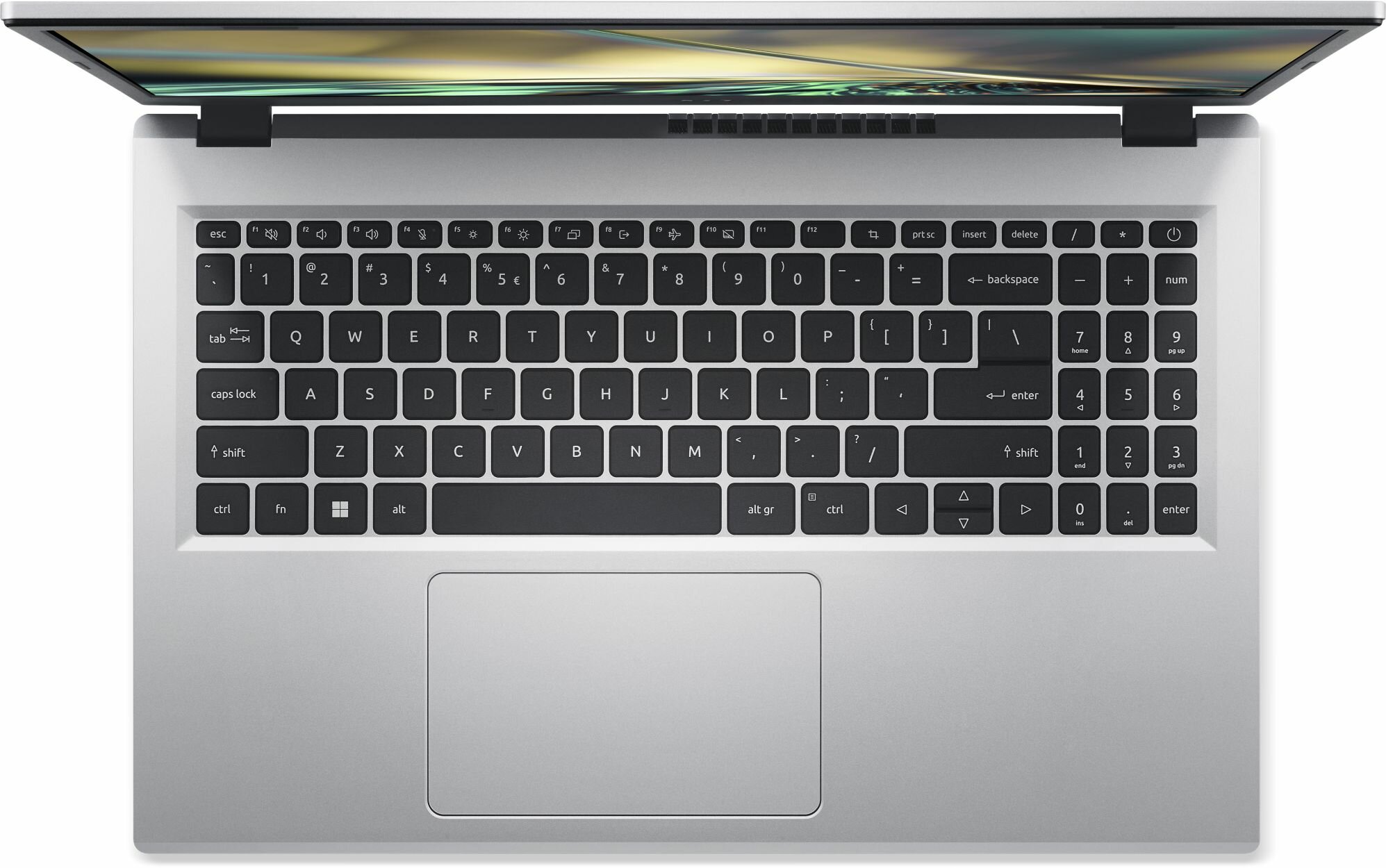 Ноутбук Acer Aspire 3 A315-24P-R80J 15.6", IPS, AMD Ryzen 5 7520U 2.8ГГц, 4-ядерный, 16ГБ LPDDR5, 512ГБ SSD, серебристый — фото 1