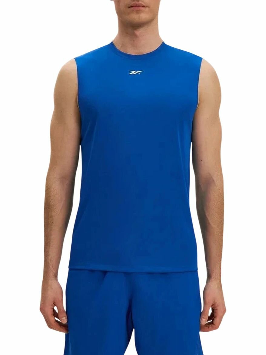 Майка спортивная Reebok Id Train Slvls Tech Tee, размер L INT, голубой,