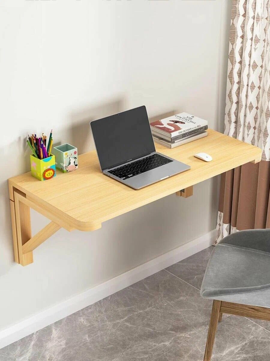 Подвесной Стол Откидной балконный настенный раскладной для лоджии журнальный для ноутбука складной 80х50 CM