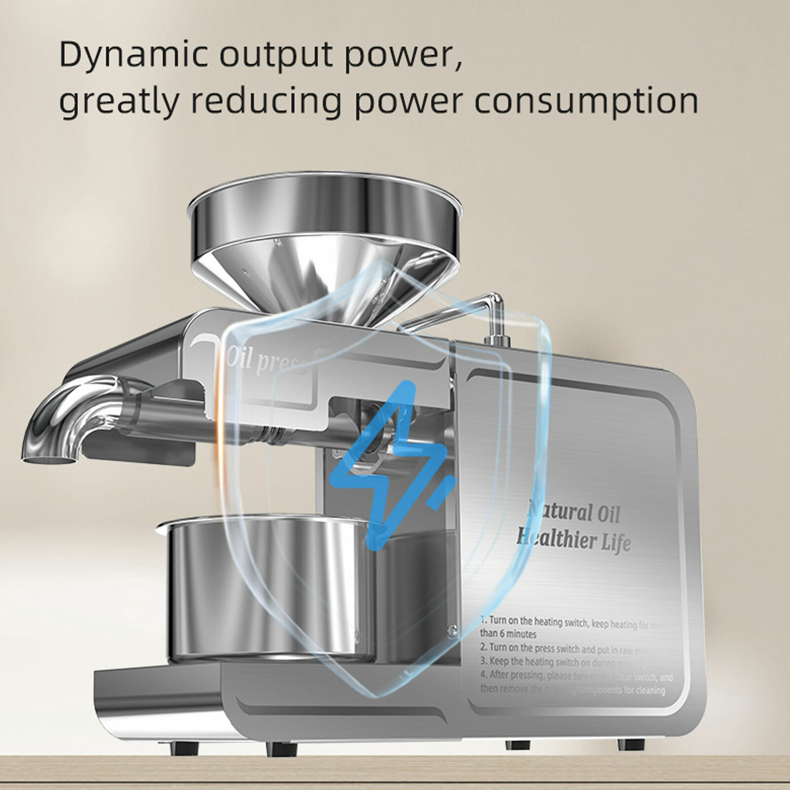 T1 Маслопресс Машина Электрический Кухонный Маслоделатель Авто Из Нержавеющей Стали Мини Складной Интеллектуальный Контроль Температуры Маслоотделитель Для Семени Экспеллер Американская Вилка 110 В