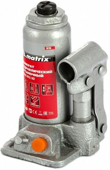 Домкрат Matrix 2 т 158-308 мм гидравлический бутылочный