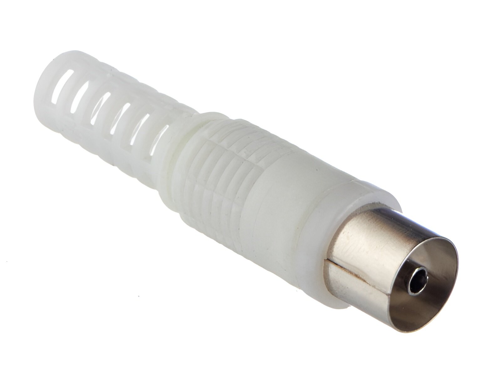 TVштекер белый для подключения эфирного, спутникового и кабельного телевидения