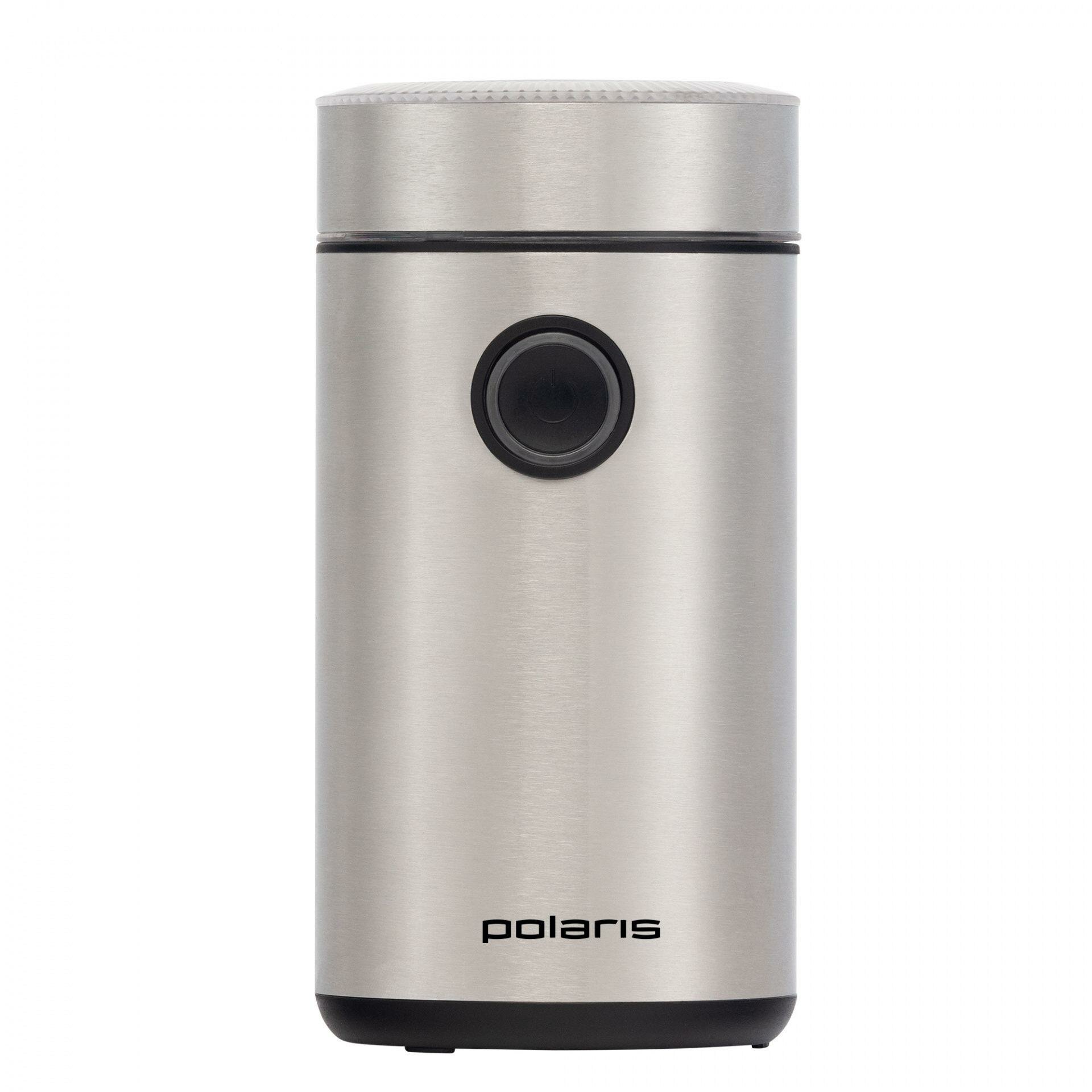 Кофемолка Polaris PCG 2016 ротационный нож серебристый 200 Вт