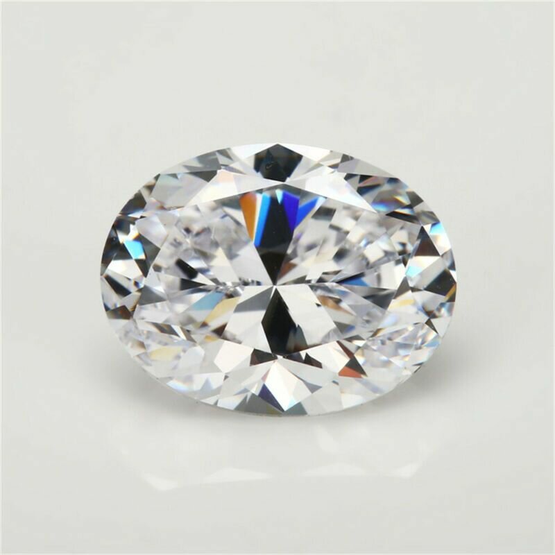 Белый сапфир овальной огранки AAAA+ Россыпь драгоценных камней — фото 1