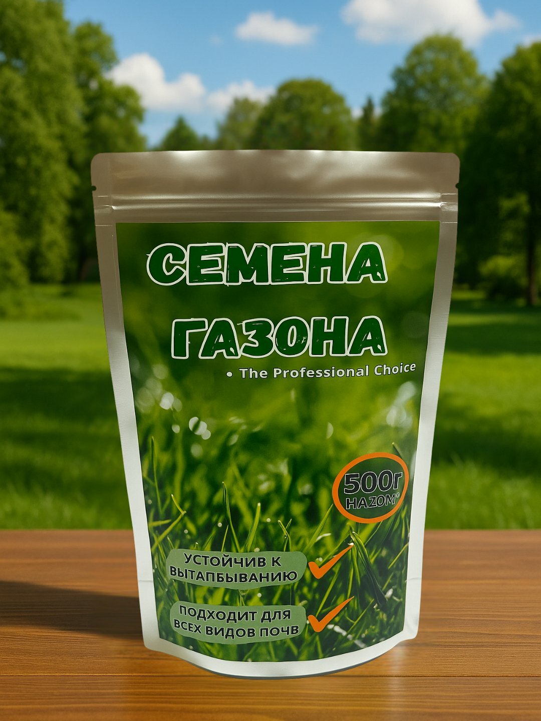 Семена газона для спортивных площадок и активного отдыха, Газонная трава, 500 г