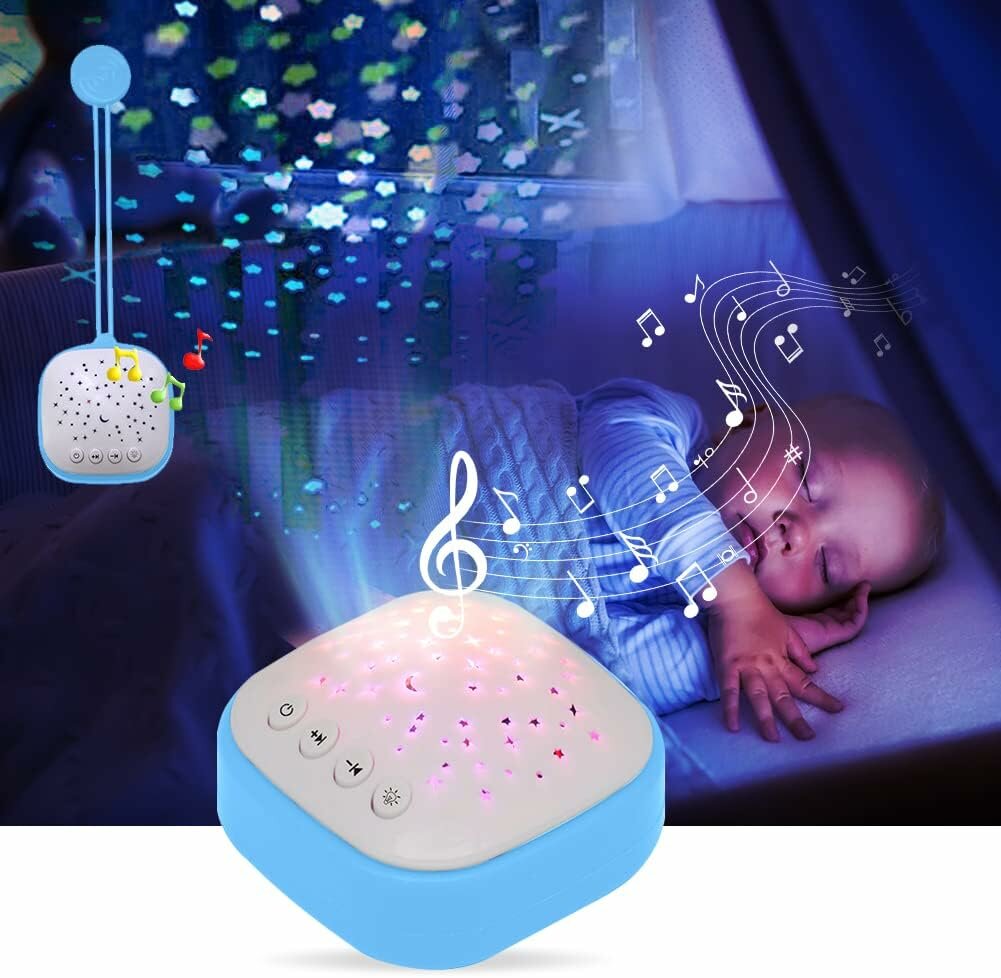 Проектор-успокоитель Baby Sleep Soother, ночник с колыбельными, звуками природы и сурами Корана, 6+ мес