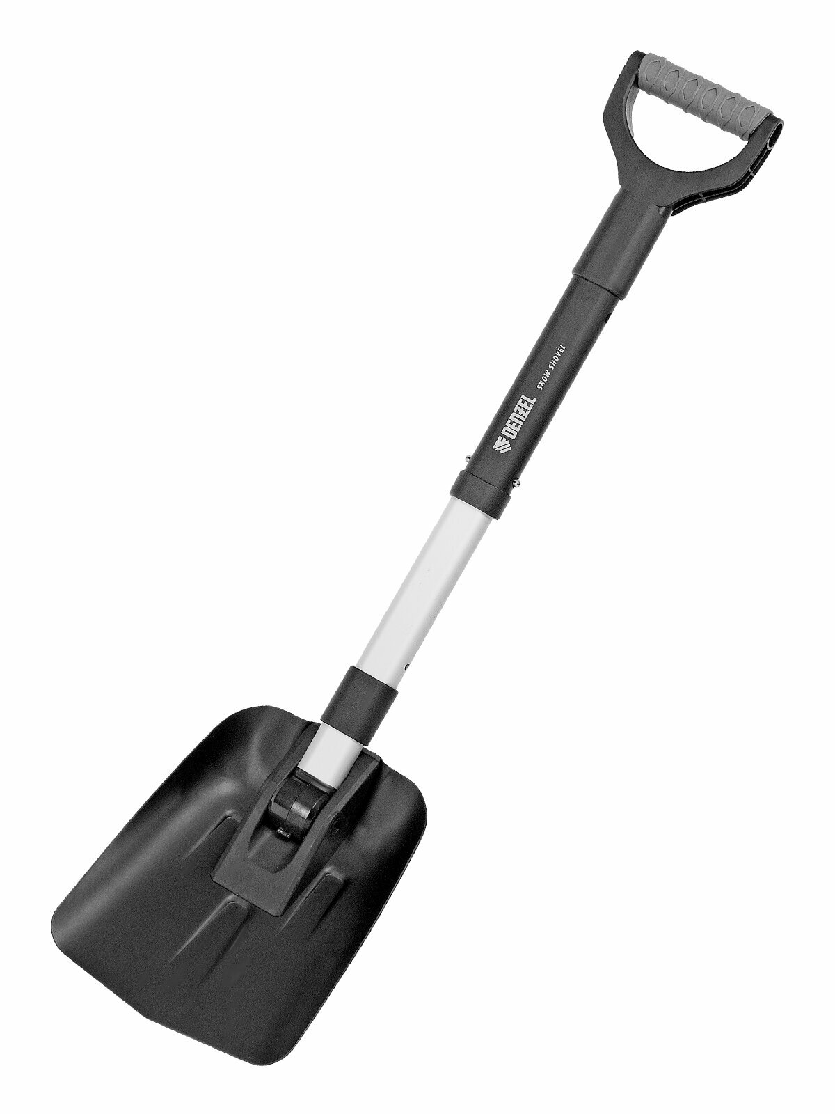 Лопата автомобильная складная Denzel алюминиевая 220х280х585-870 мм телескопический черенок  61695
