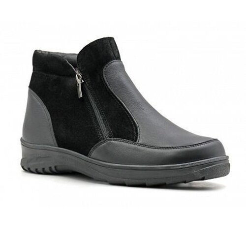 Обувь ортомода ортопедическая сложная на утепленной подкладке женская (ботинки мех) арт.82414-X-C-201 ЛС черный р.39