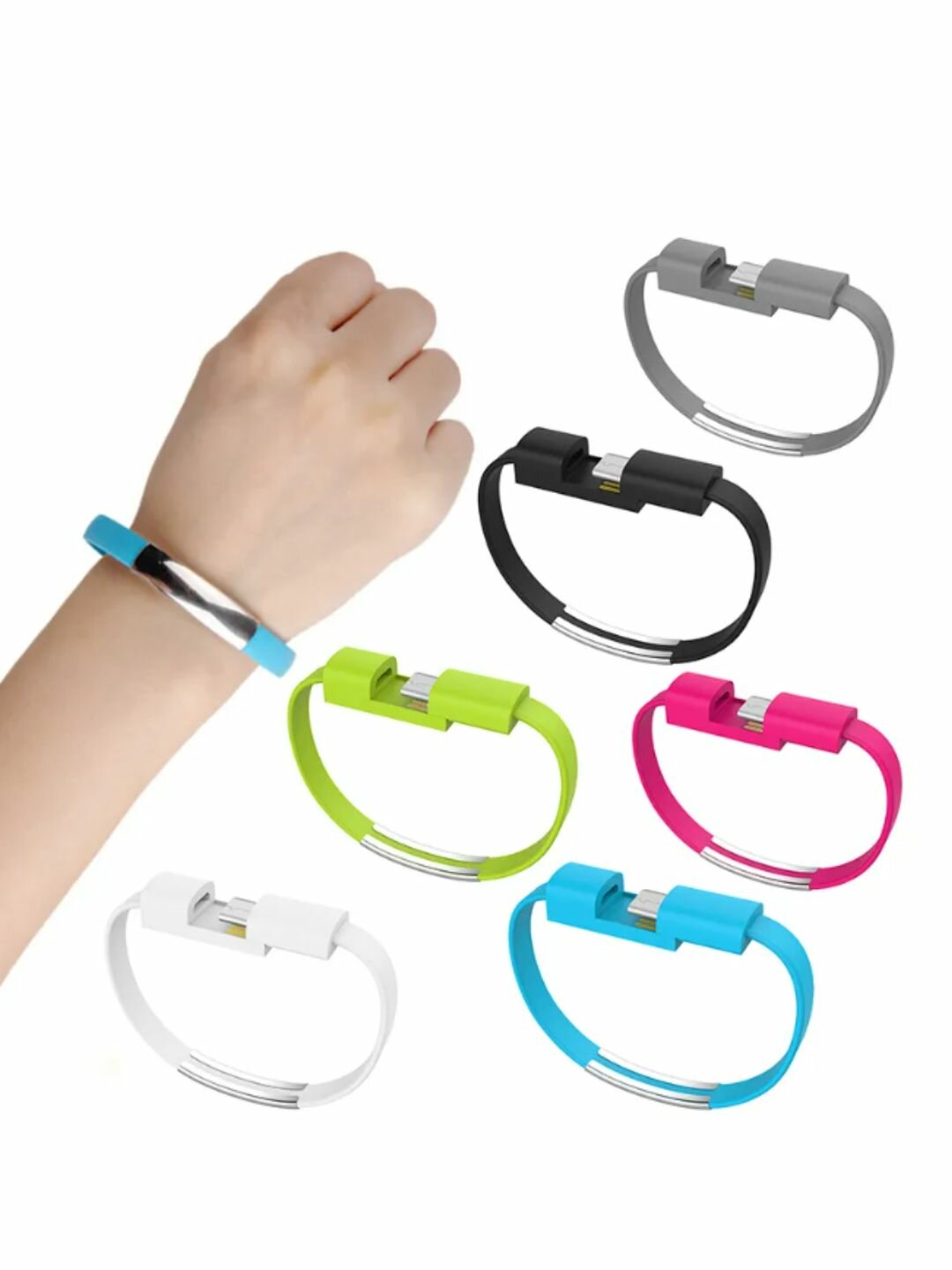 Мужской браслет в виде кабеля Черный браслет Бижутерия для мужчин Мужской аксессуар IPHONEE