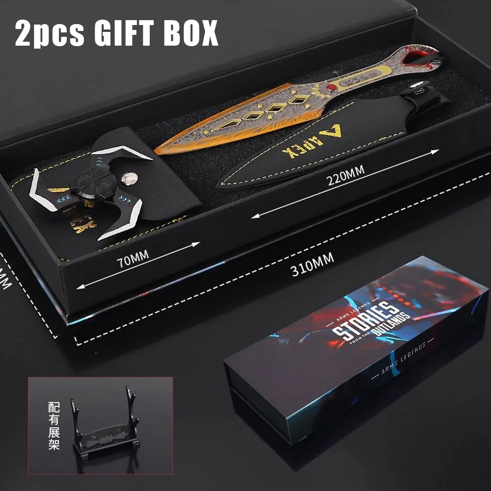 Apex Legends Heirloom Wraith Kunai HOPE S DAWN Luminous 18 см игровое оружие металлическое 1  настоящая модель меча Катана  игрушки  нож  подарок для детей  22cm 2pcs gift box  Унисекс