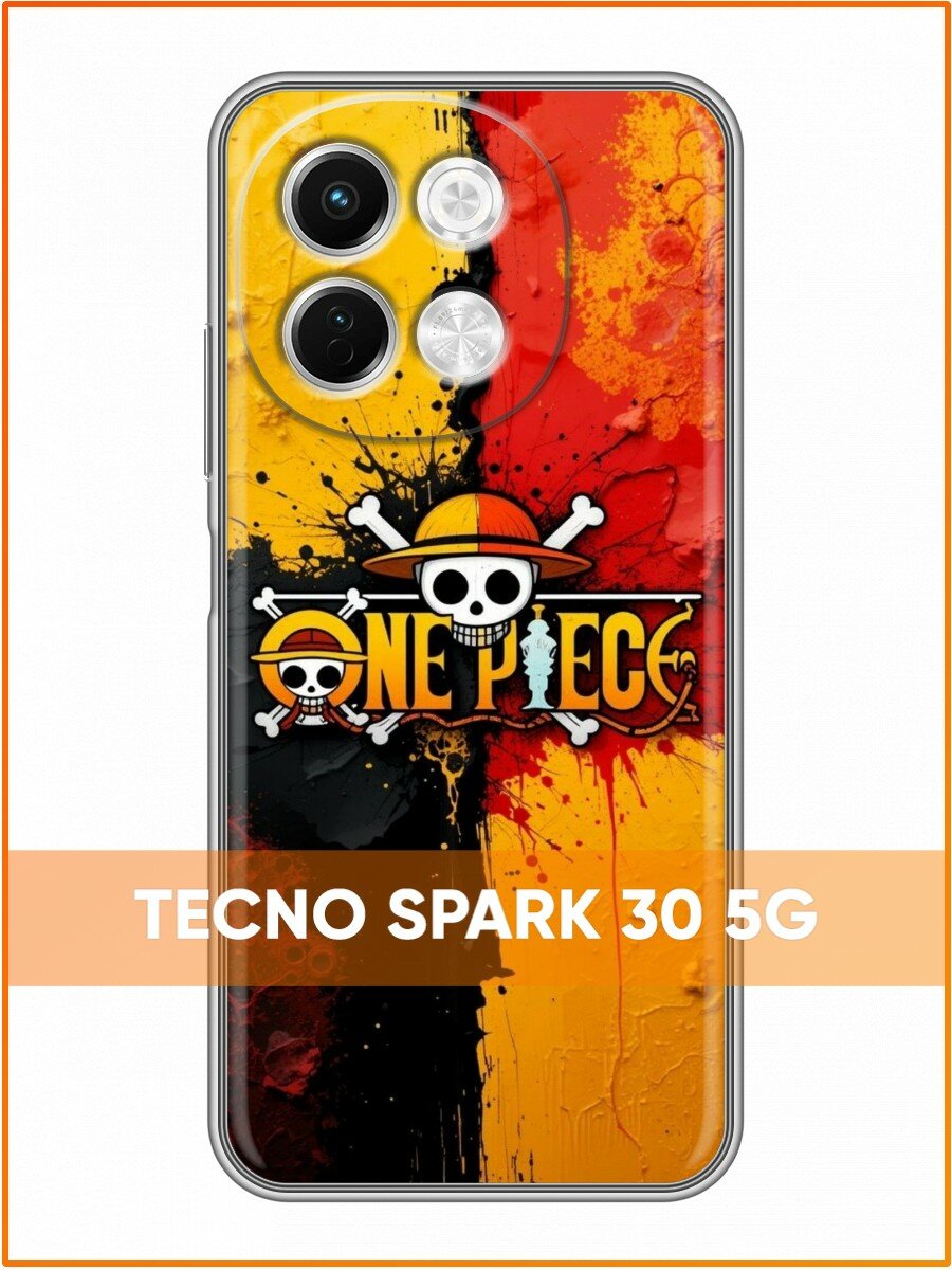Чехол для Tecno Spark 30 5G с принтом Аниме One Piece (Техно Спарк 30 5G)