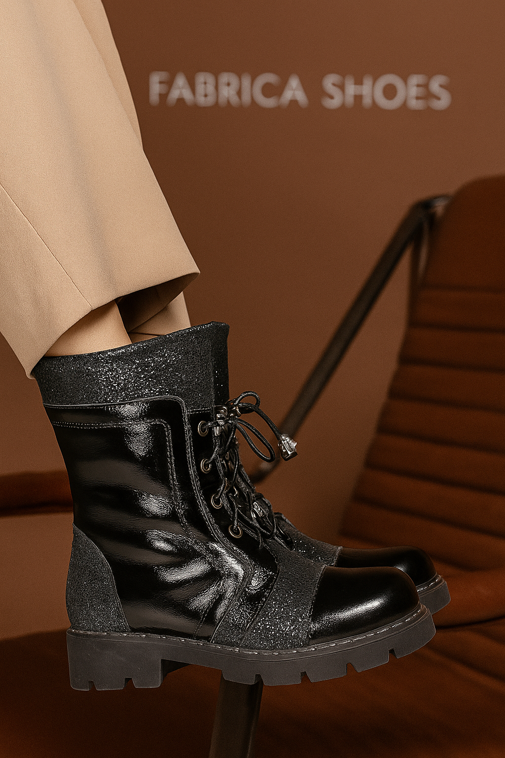 Ботинки берцы Детские ботинки из натуральной кожи с мехом цигейка — зимние тёплые и удобные ботинки для девочек