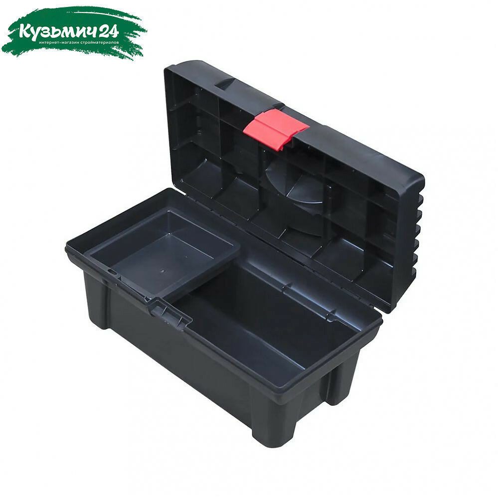 Ящик для инструментов МастерАлмаз 10501227 черный 415х226х200 мм