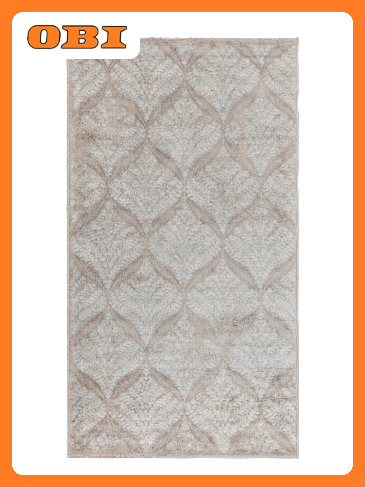 Ковер FLORES Vizon/Ivory 20102A полипропилен 0.8x1.5 м бежевый