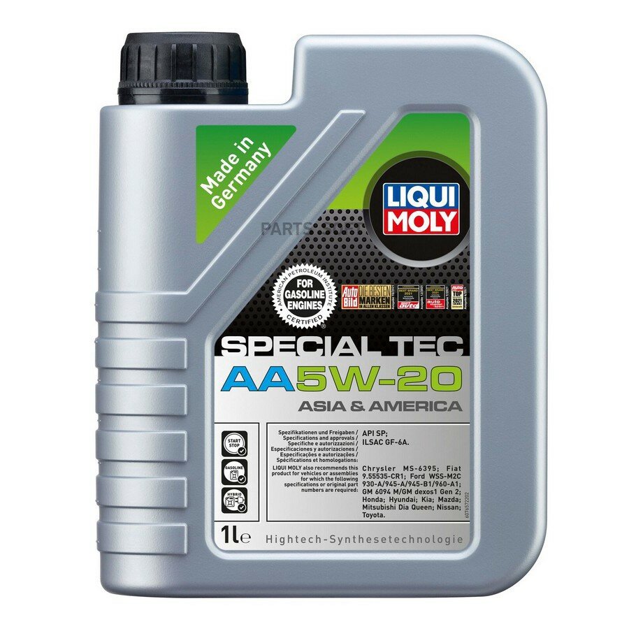 LiquiMoly 5W20 Special Tec AA (Leichtlauf Special AA) (1L) масло мотор! син\ API SM/CF ILSAC GF-4 от официального дистрибьютора LIQUI MOLY артикул 20792