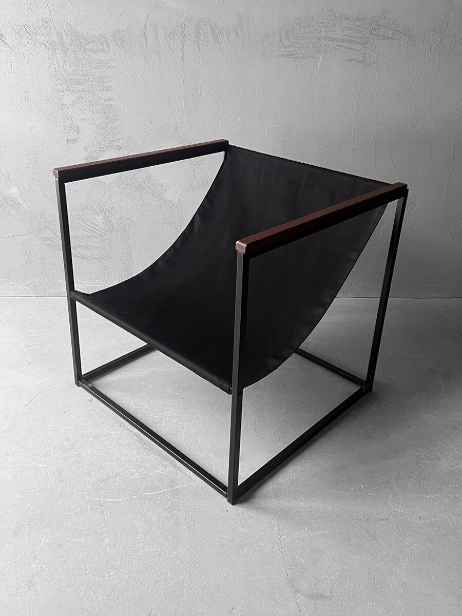 Кресло мягкое удобное для отдыха  уличное  на балкон  веранду  в стиле лофт  минимализм  Симпл