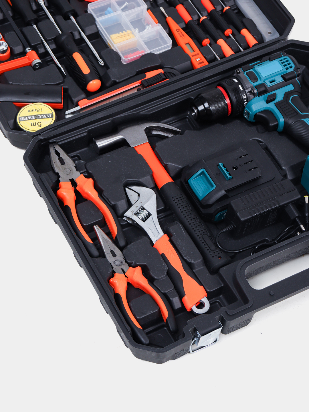 Дрель-шуруповёрт бесщеточная Makita 48Q, 3Ач, 40-80 Нм, с подсветкой — фото 1