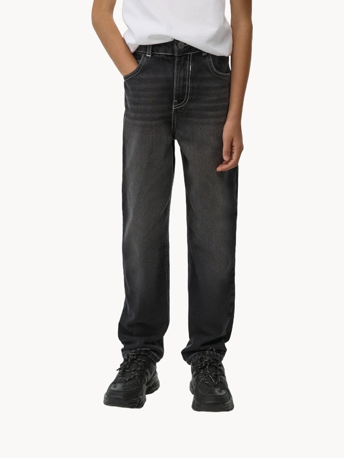 Джинсы Sela Baggy размер 128 темно-серый деним