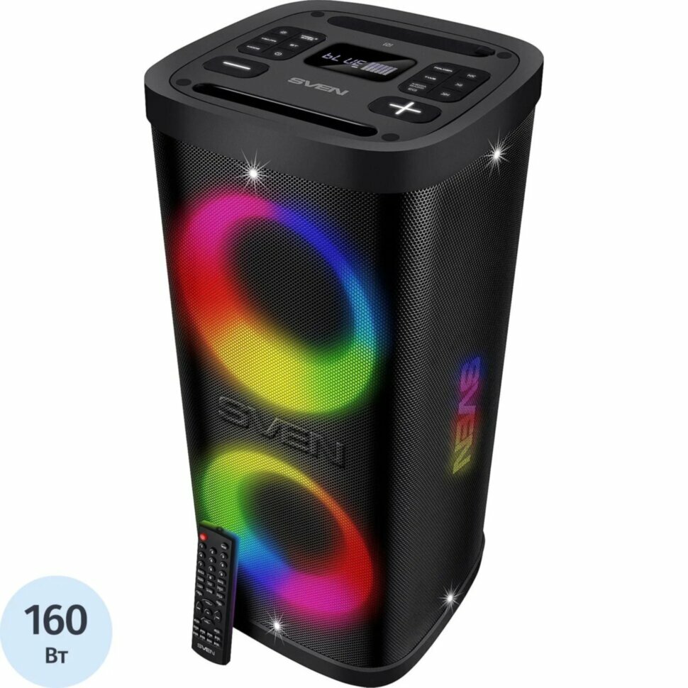 Акустическая система Sven PS-950, 2x80Вт, TWS, IPx4, FM/USB/microSD, LED, 2126240