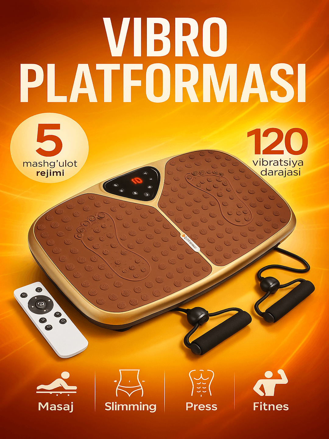 Виброплатформа General Fitness "Для похудения", высокочастотные колебания