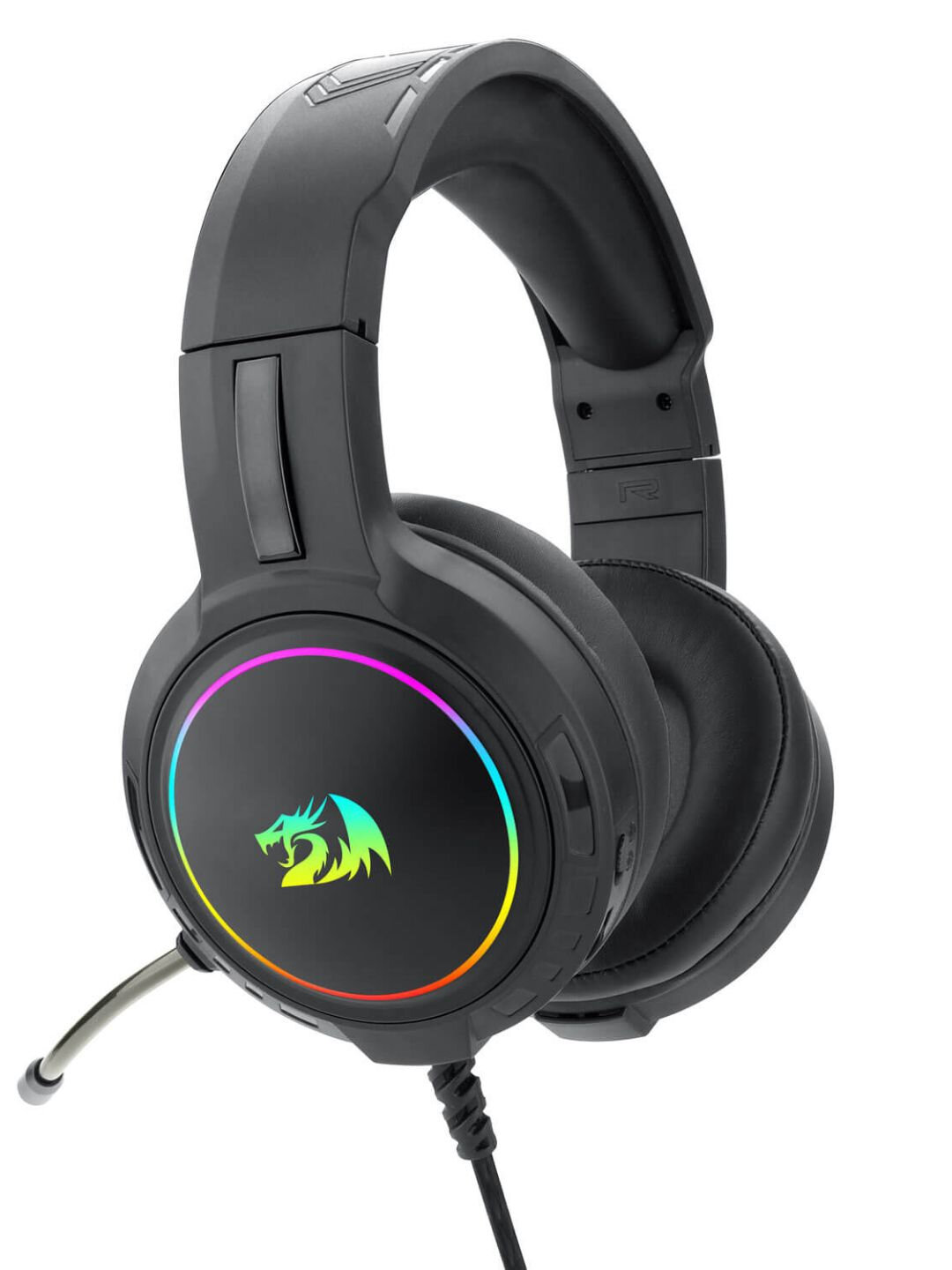 Игровые наушники Redragon Mento H270RGB с RGB-подсветкой, микрофоном и проводом, 3.5 мм + USB