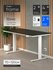 Стол компьютерный с подъемным механизмом liftdesk Frame 138x67см Белый/Черный