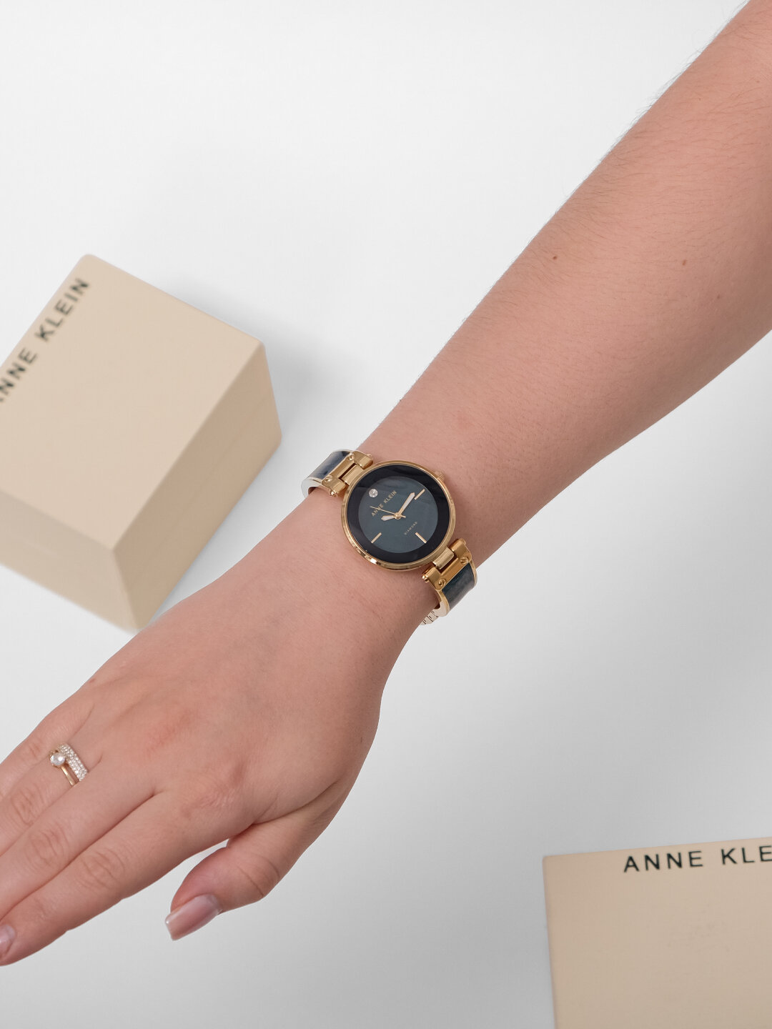 Наручные часы ANNE KLEIN, синий/золотистый — фото 1