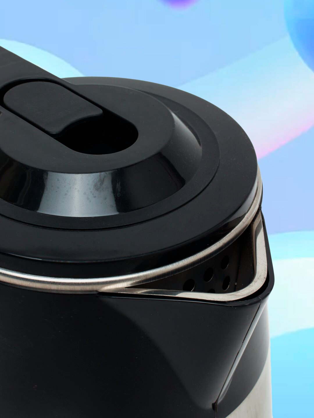 Электрочайник на металлической основе, 2,5 л, 1800 Ватт - Серебряный