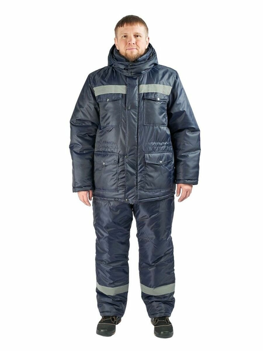 Костюм зимний мастер куртка-п/к, (тк. Оксфорд) т. син. СОП, размер 44-46, рост 182-188