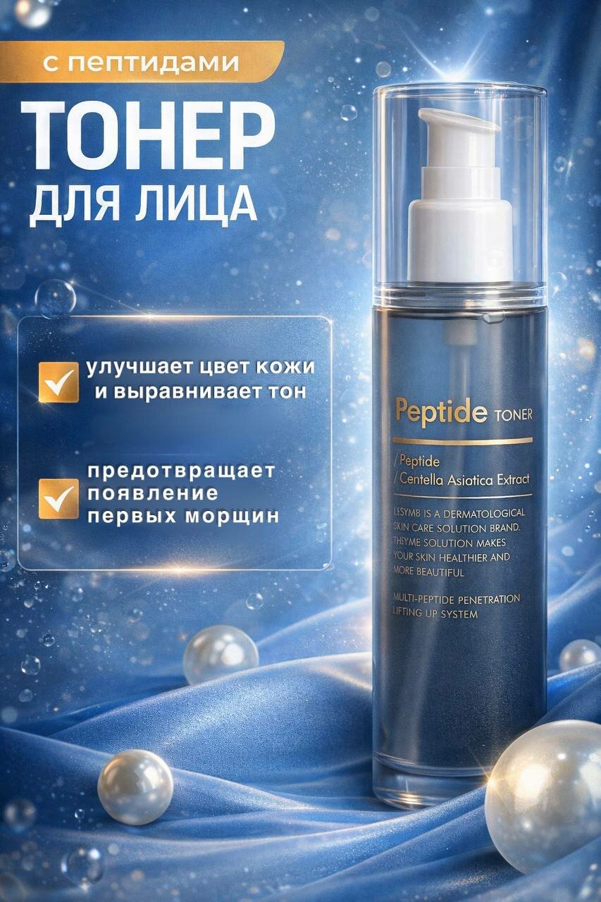 Тонер антивозрастной для лица Elsym8 Peptide Toner, для всех типов кожи