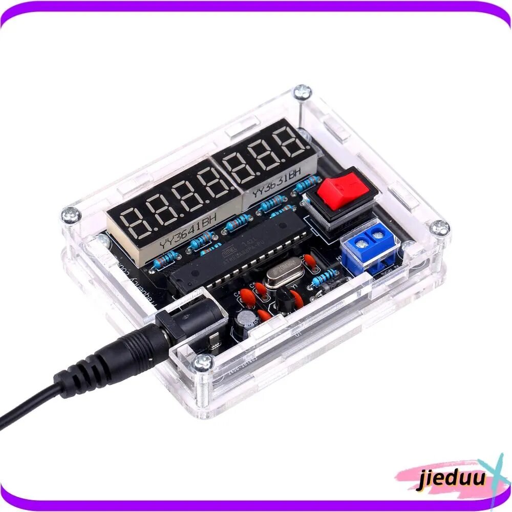 Измеритель частоты ATmega8A-PU, 7 бит, до 30В, автоматическое преобразование диапазона