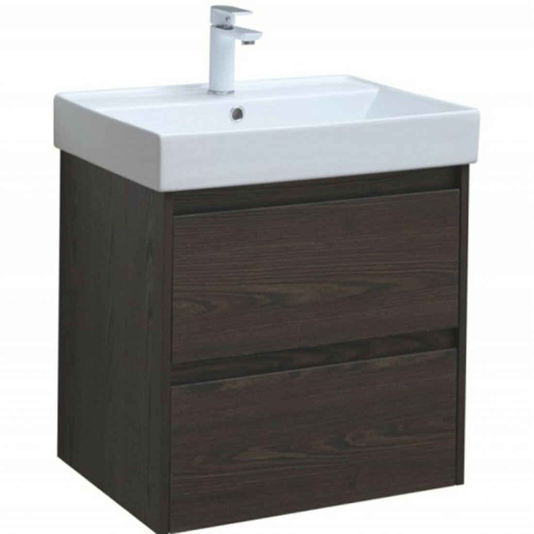 Тумба под раковину Aquanet Nova Lite 60 2 ящ  цв  дуб черный  287894 