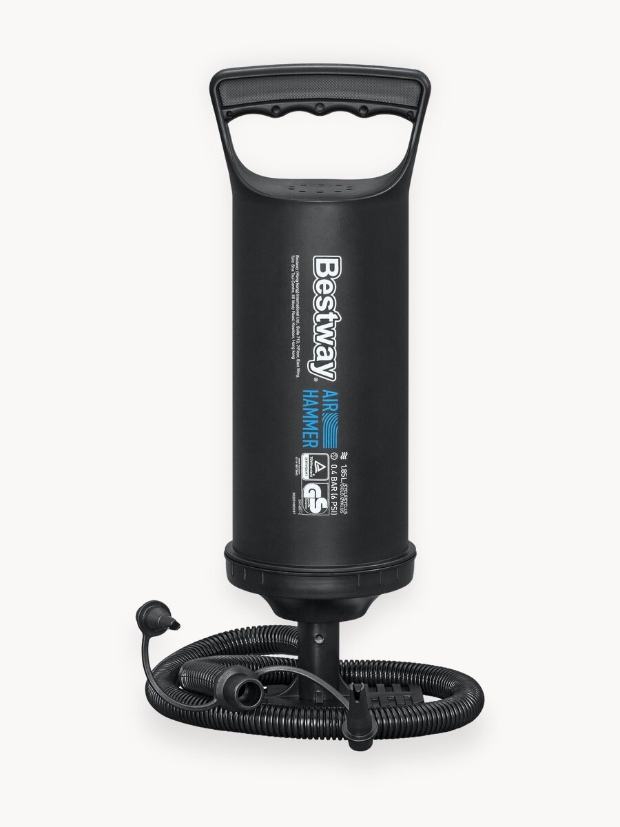 Ручной насос Bestway для надувных матрасов, лодок ПВХ, надувной палатки, 3 насадки в комплекте