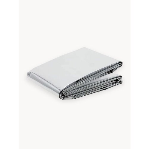 Спасательное термоодеяло изотермическое 130x210 / Туристическое покрывало для защиты от холода