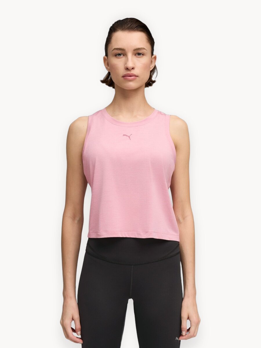 Майка спортивная PUMA W CLOUDSPUN SLEEVELESS TANK, размер XS, розовый