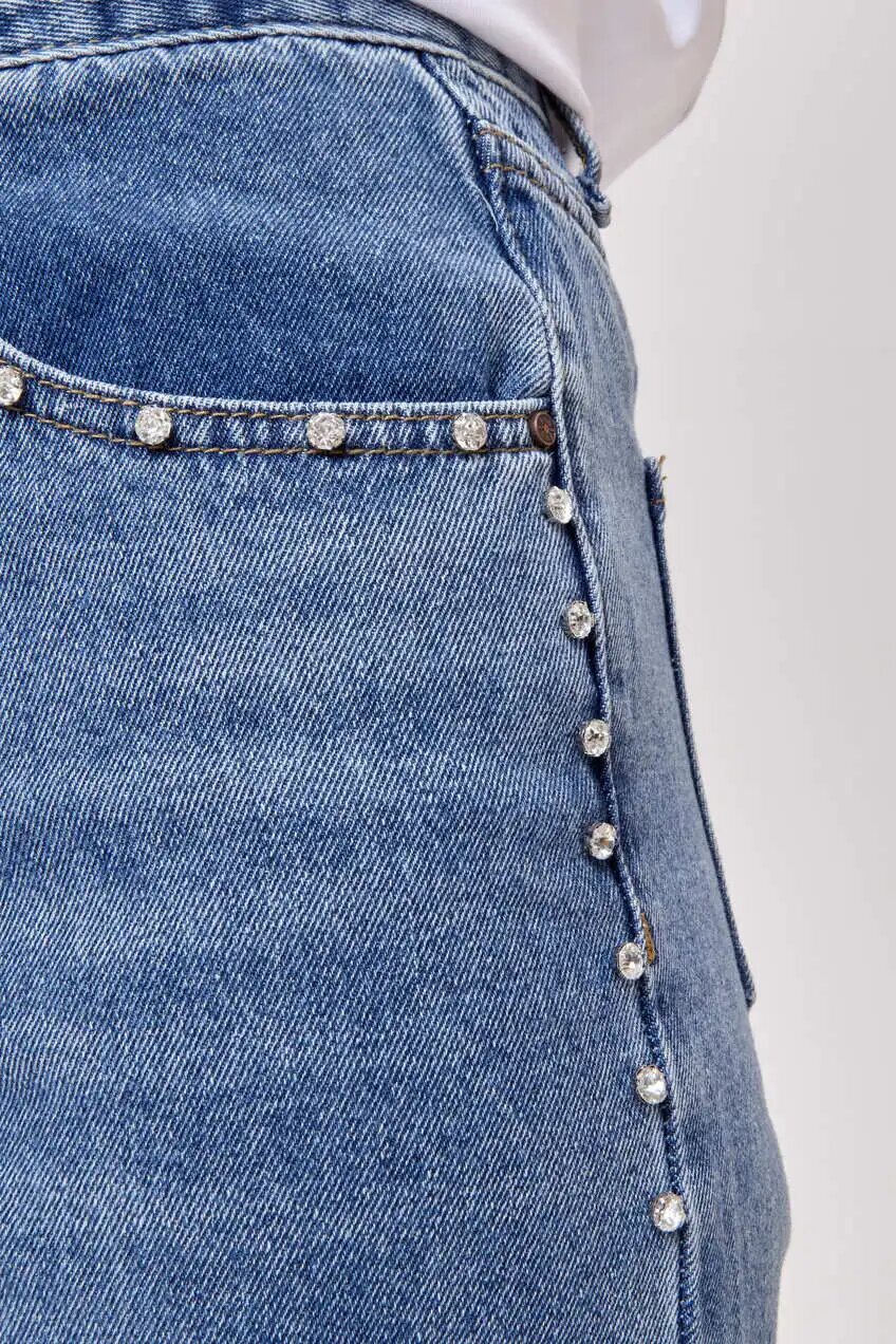 Джинсы Selfie, размер 25/30, cиний — фото 1